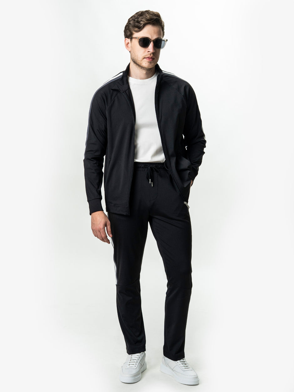 Trening Barbati Casual Negru Bumbac Egiptean BMan0001 (8)