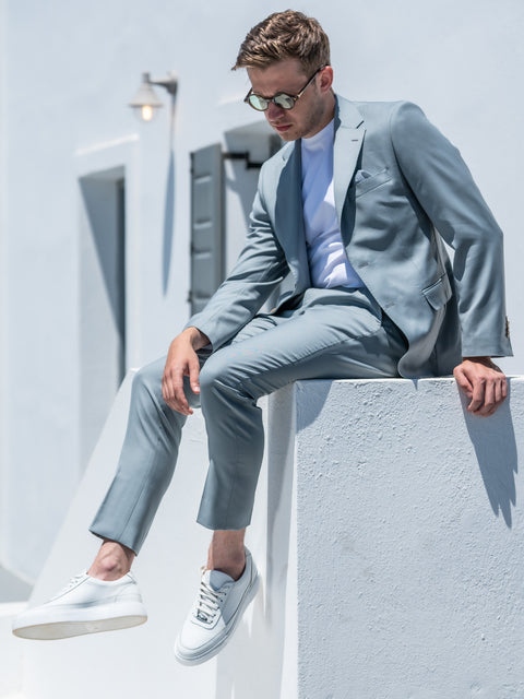 Tinuta Completa Barbati De Vara Ocazie  Smart Casual Bianco Bman0235