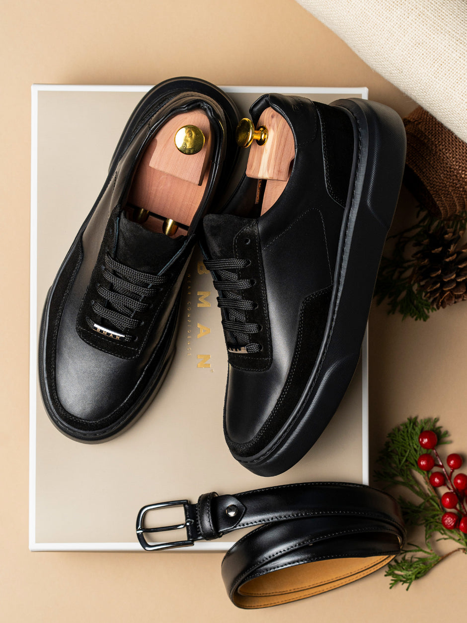 Pachet Cadou Barbati Incaltaminte Pantofi Cu Accesoriu Bman0027 (1)