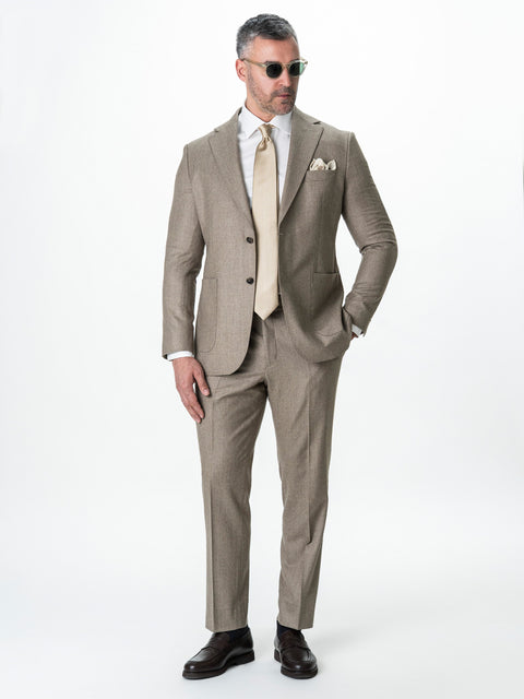 Costum Barbati Bej 100% Lana Vitale Barberis BMan0067