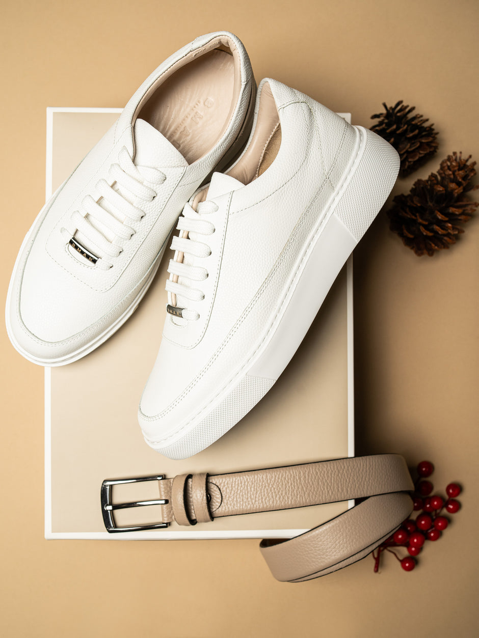 Pachet Cadou Barbati Pantofi Sneakers Si Curea Piele Naturala Bman0358 (1)