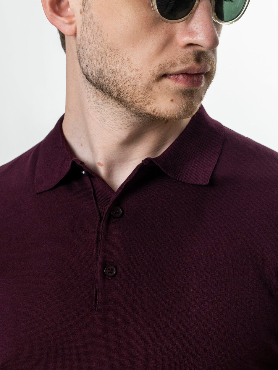 Tricou Polo Barbati Bordo Inchis BMan0103 (4)