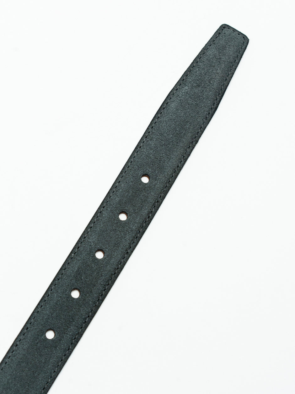Curea Barbati Gri Din Piele Intoarsa 3cm BMan115 (4)