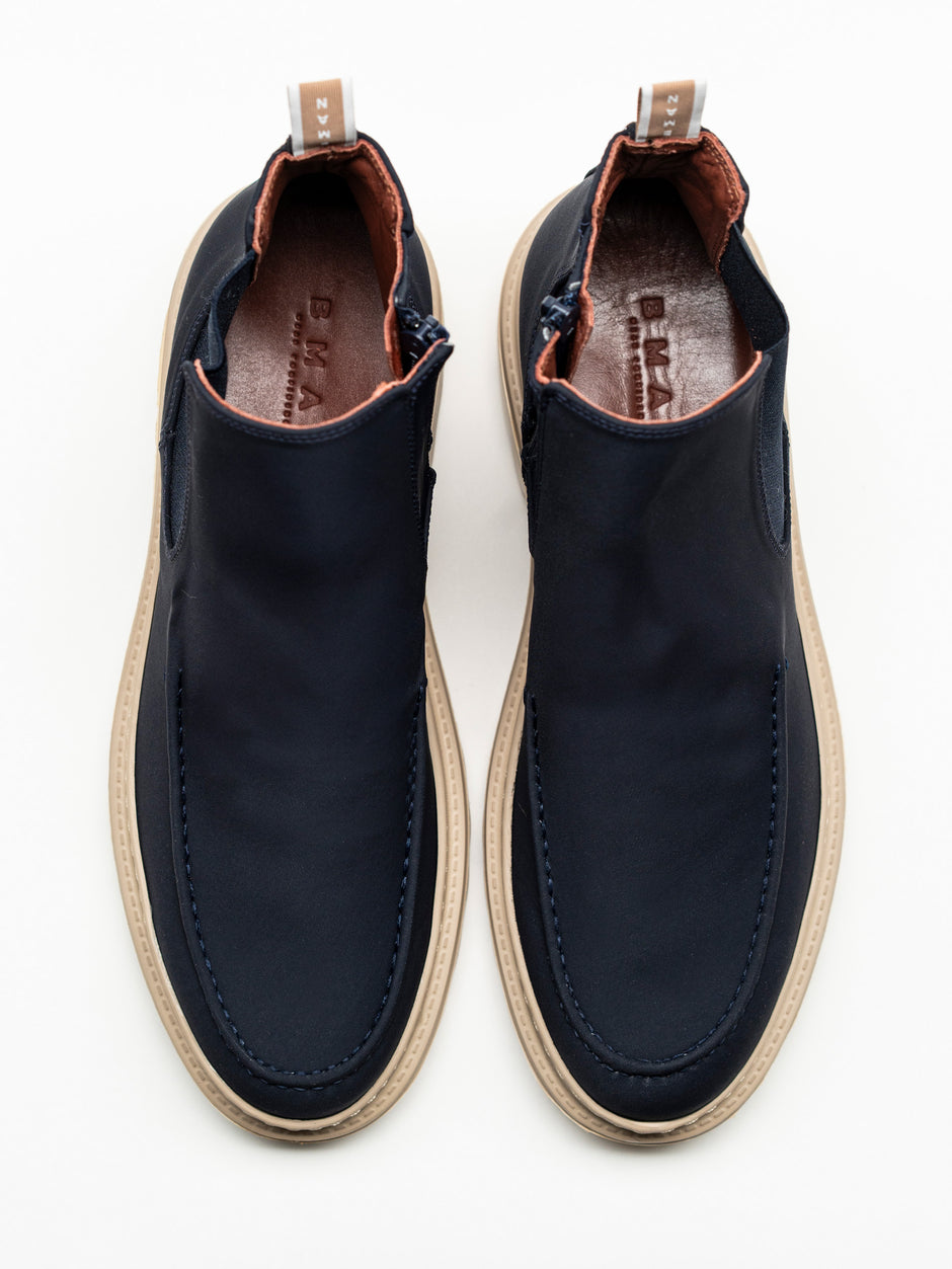 Ghete Barbati Bleumarin Impermeabile Si Interior Din Piele Cu Talpa Din Spuma BMan151 (4)