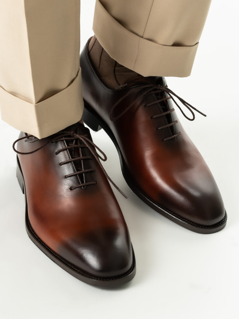 Pantofi Eleganti Barbati Oxford Maro Patina 100% Piele Naturala BMan0412 (7)