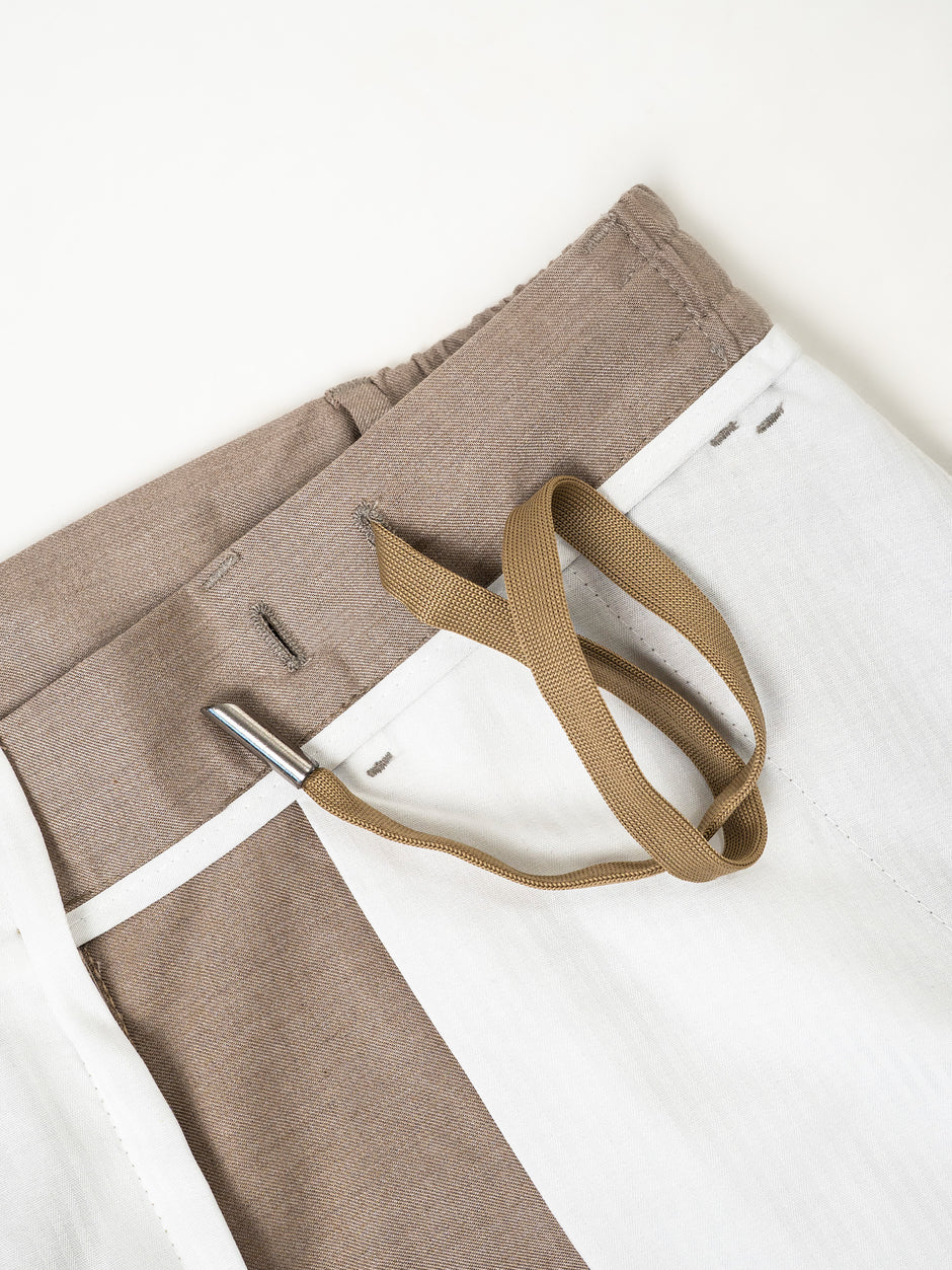 Pantaloni Barbati Casual Crem Din Lana BMan0104 (9)