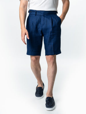 Pantaloni Scurti Barbati Gurkha 100% In Natural Bleumarin BMan180