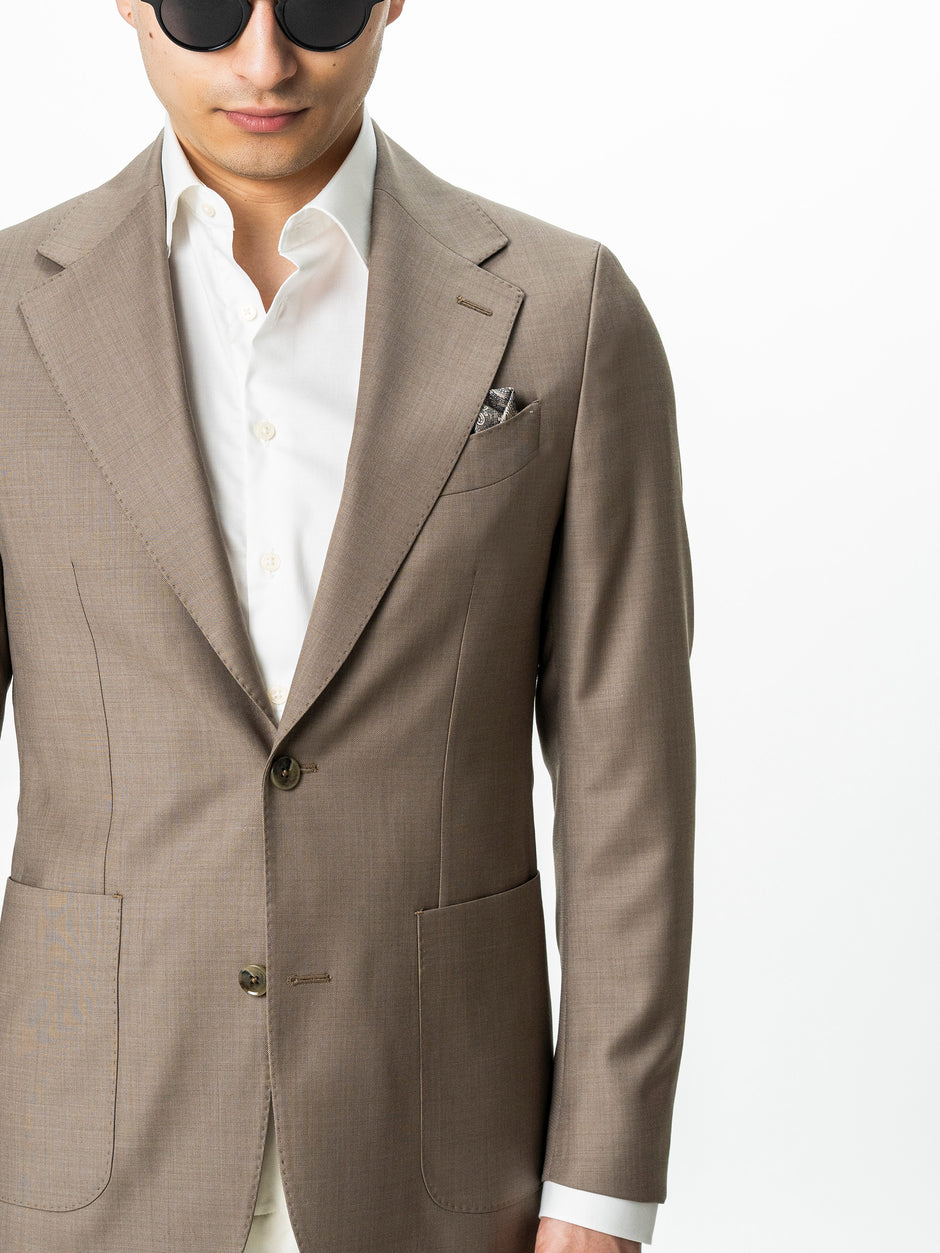 Sacou Barbati Bej 100% Lana Vitale Barberis BMan0076 (4)