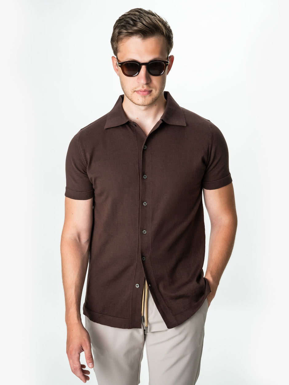 Tricou Vara Barbati Maro Inchis Cu Nasturi Guler Polo Bman291 (3)