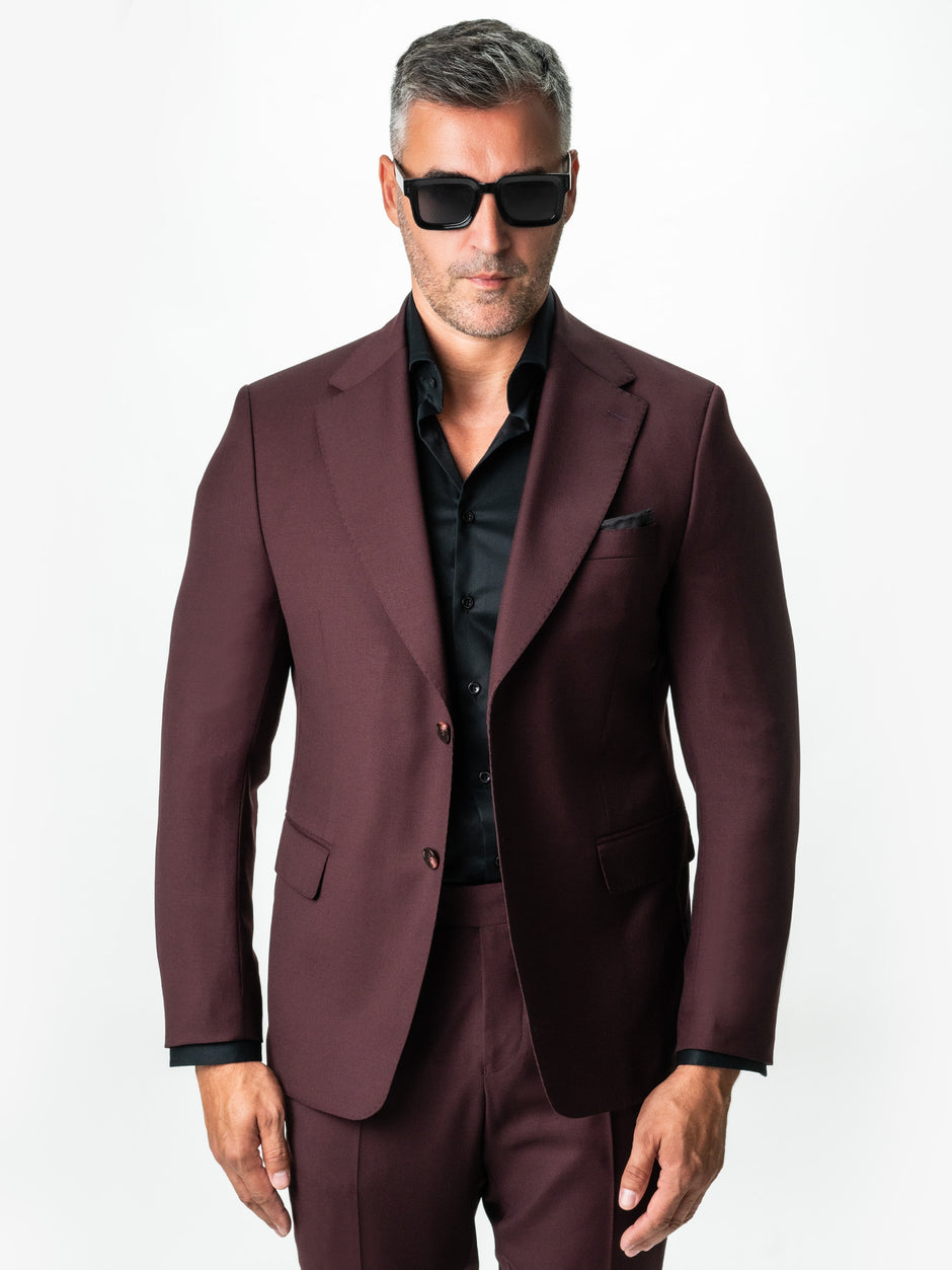 Costum Bordo Inchis Barbati Lana Vitale Barberis Super110 BMan0051 (4)
