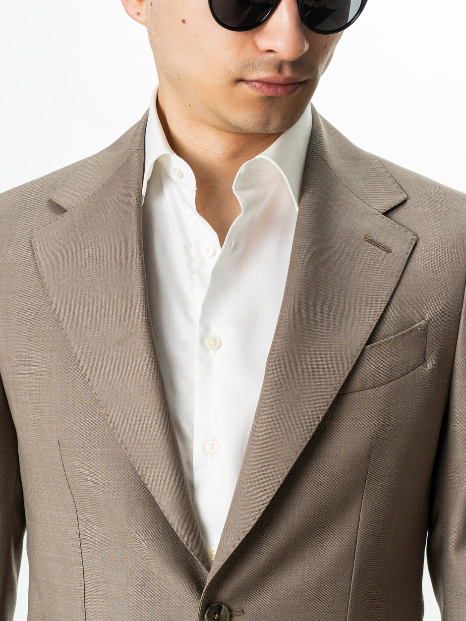 Sacou Barbati Bej 100% Lana Vitale Barberis BMan0076 (5)