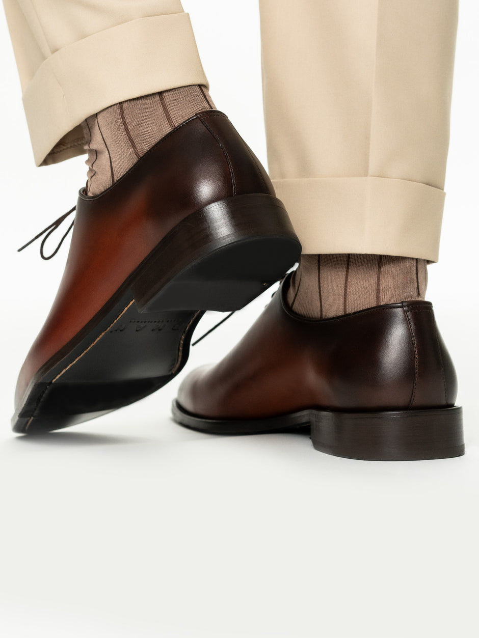 Pantofi Eleganti Barbati Oxford Maro Patina 100% Piele Naturala BMan0412 (4)