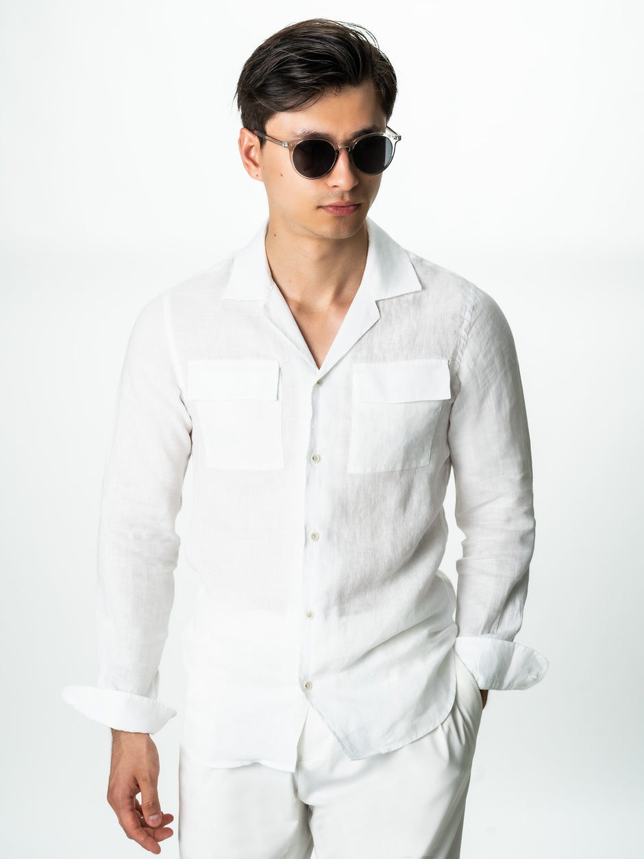 Camasa Barbati Alb Off White In Natural Monti Guler Camp Vara BMan0053 (4)