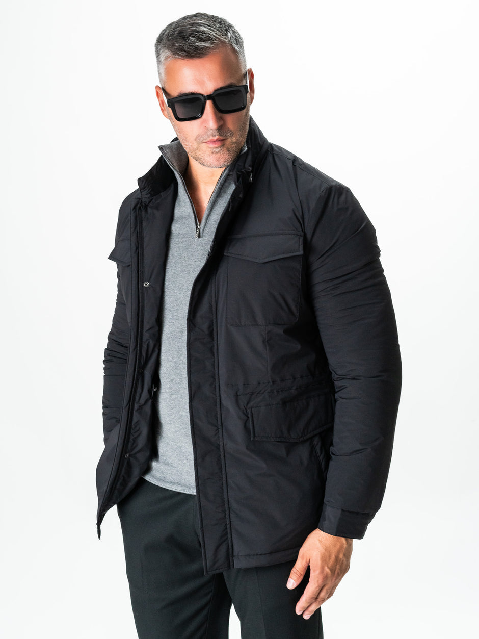 Geaca Neagra Barbati All Season Office Design Safari BMan0231 (7)