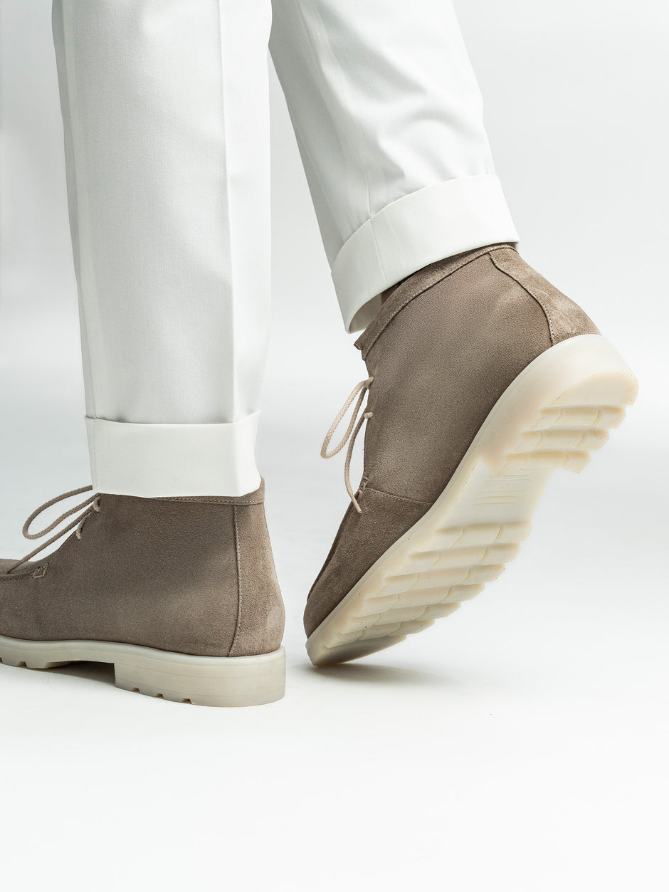 Ghete Barbati Crem Model Chukka Din Piele Intoarsa BMan148 (10)