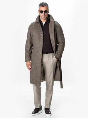 Pulover Cu Fermoar Barbati Maro Inchis Bumbac Parma Cottone BMan0001