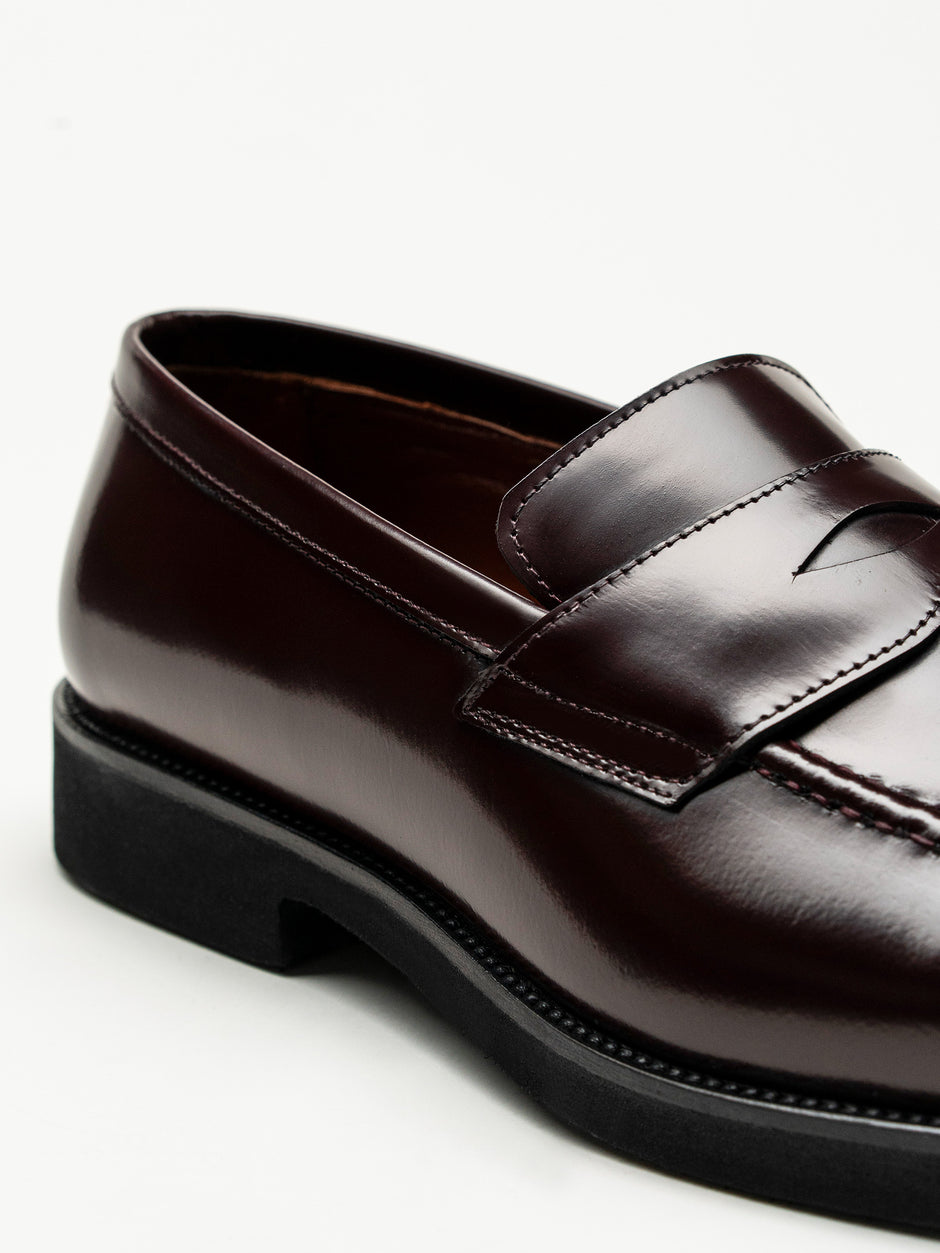 Mocasini Bordo Barbati Din Piele Naturala Formal Loafers Bman222 (3)