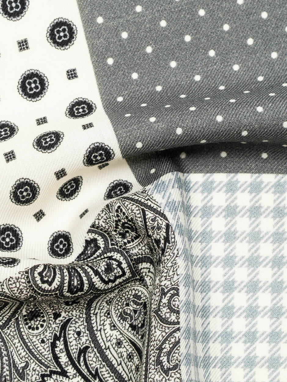 Batista Eleganta Barbati Gri cu Imprimeu BMan429 (3)