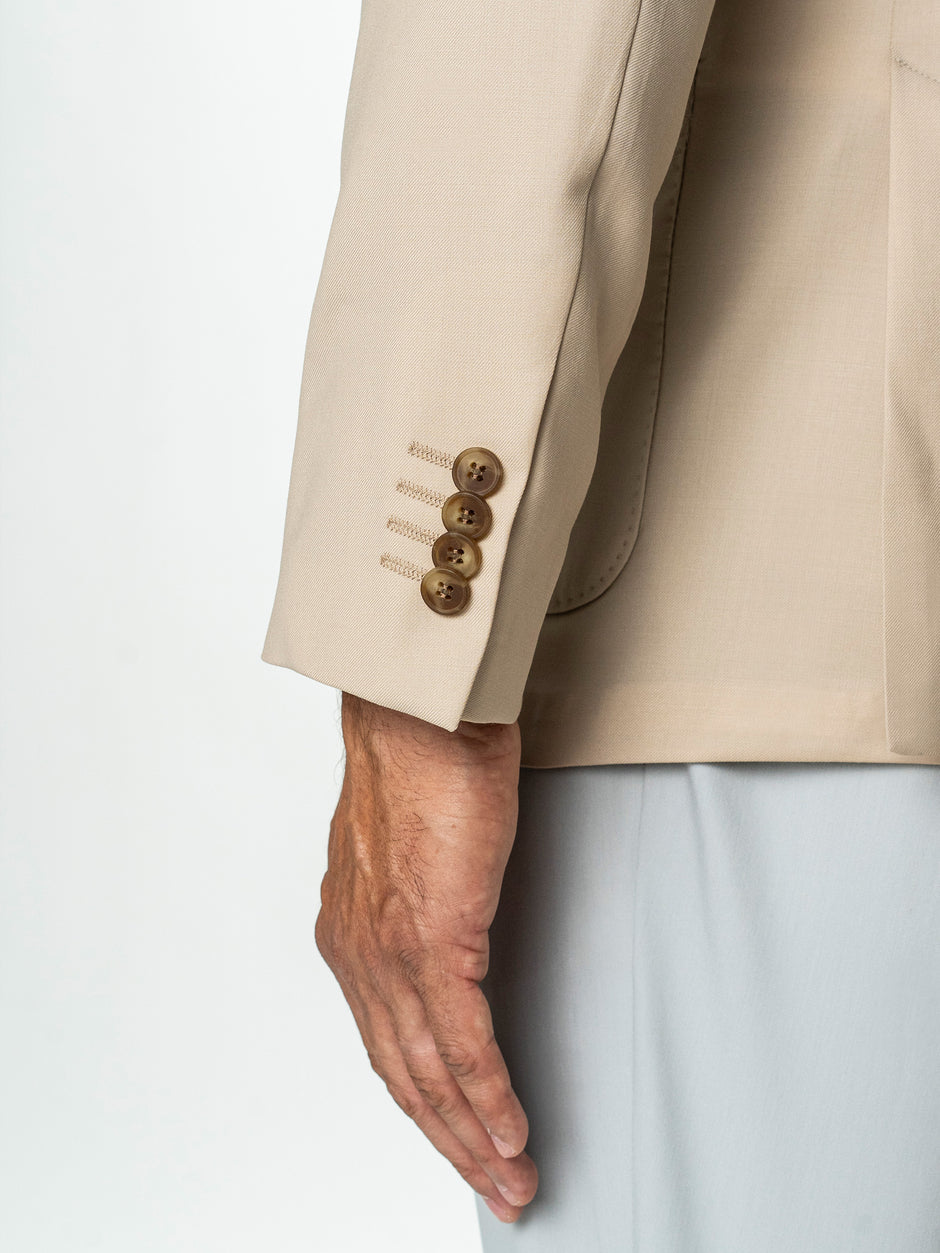 Sacou Barbati Bej 100% Lana Vitale Barberis BMan0056 (8)