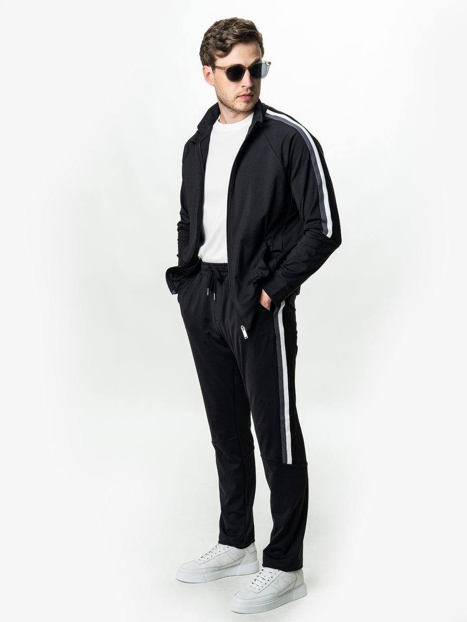 Trening Barbati Casual Negru Bumbac Egiptean BMan0001 (1)