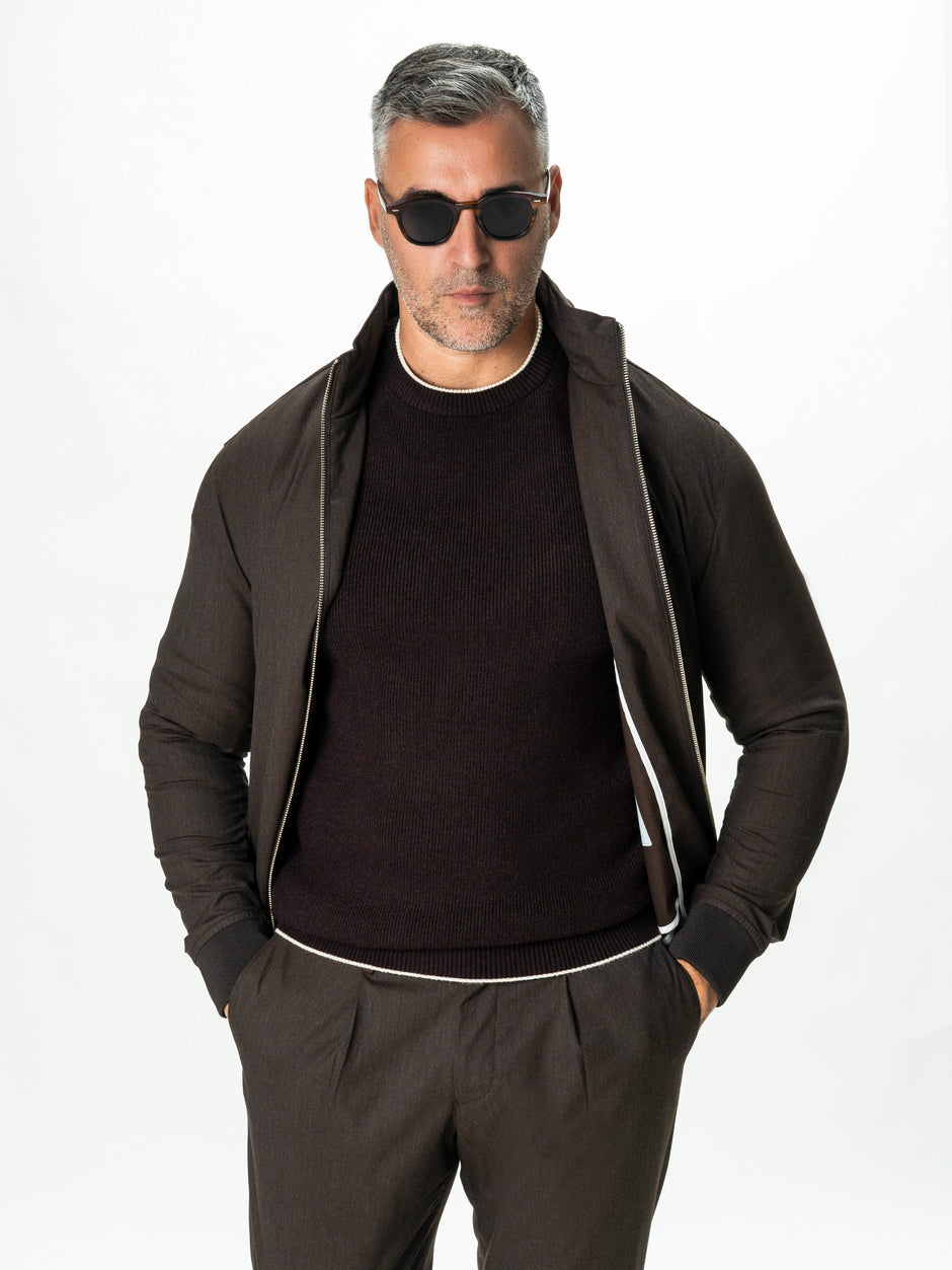 Tinuta Barbati Casual Mocca Bman1227 (5)