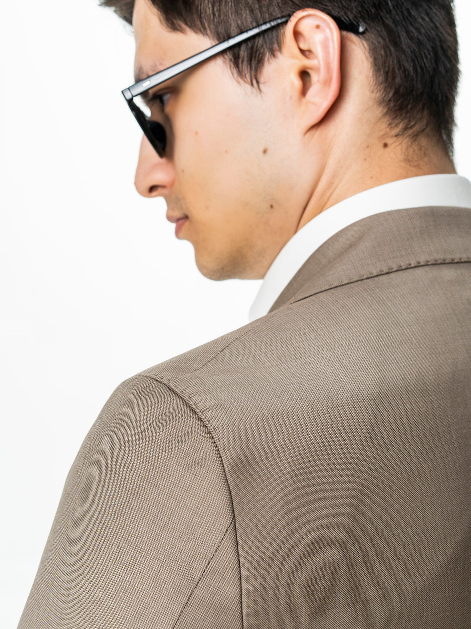 Sacou Barbati Bej 100% Lana Vitale Barberis BMan0076 (8)
