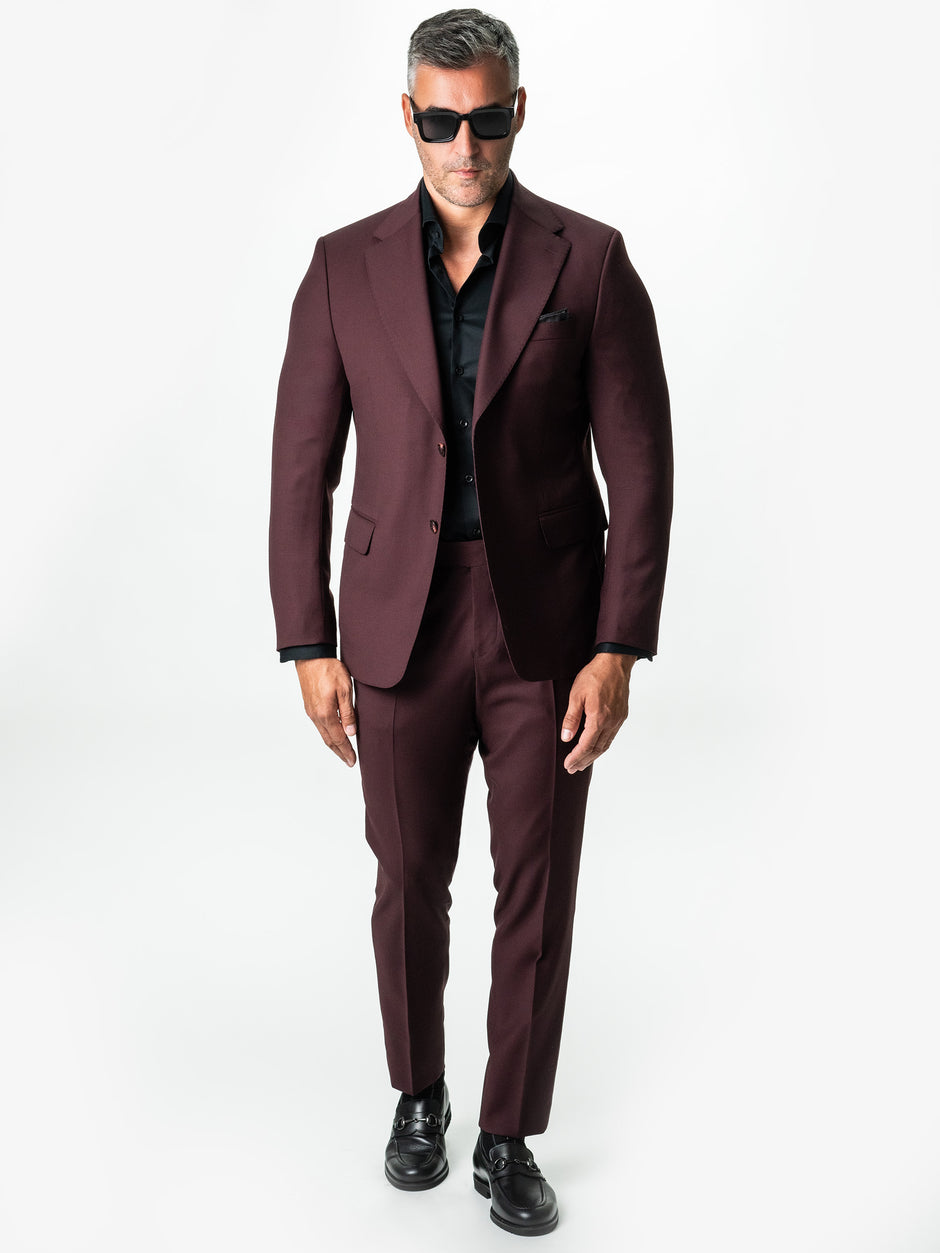 Costum Bordo Inchis Barbati Lana Vitale Barberis Super110 BMan0051 (10)