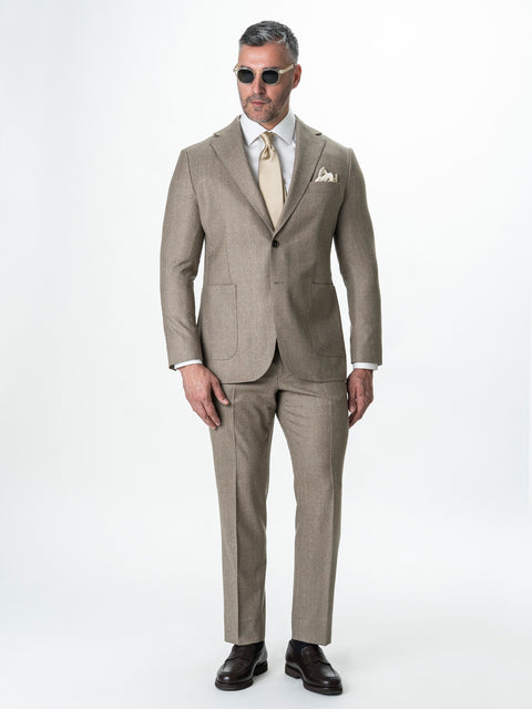 Costum Barbati Bej 100% Lana Vitale Barberis BMan0067