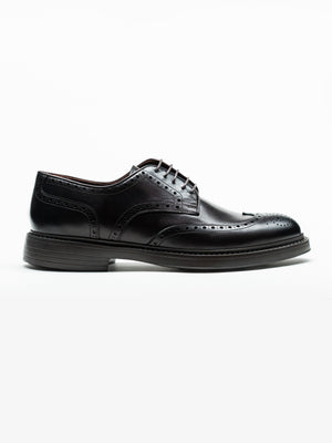 Pantofi Piele Barbati Derby Brogue Eleganti Cafenii BMan0421