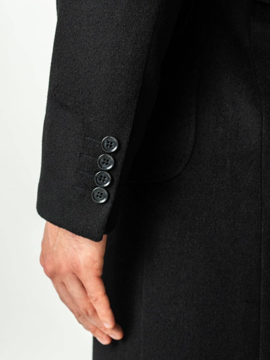 Palton Barbati Toamna-Iarna Negru Clasic Design Londonez BMan0002 (8)