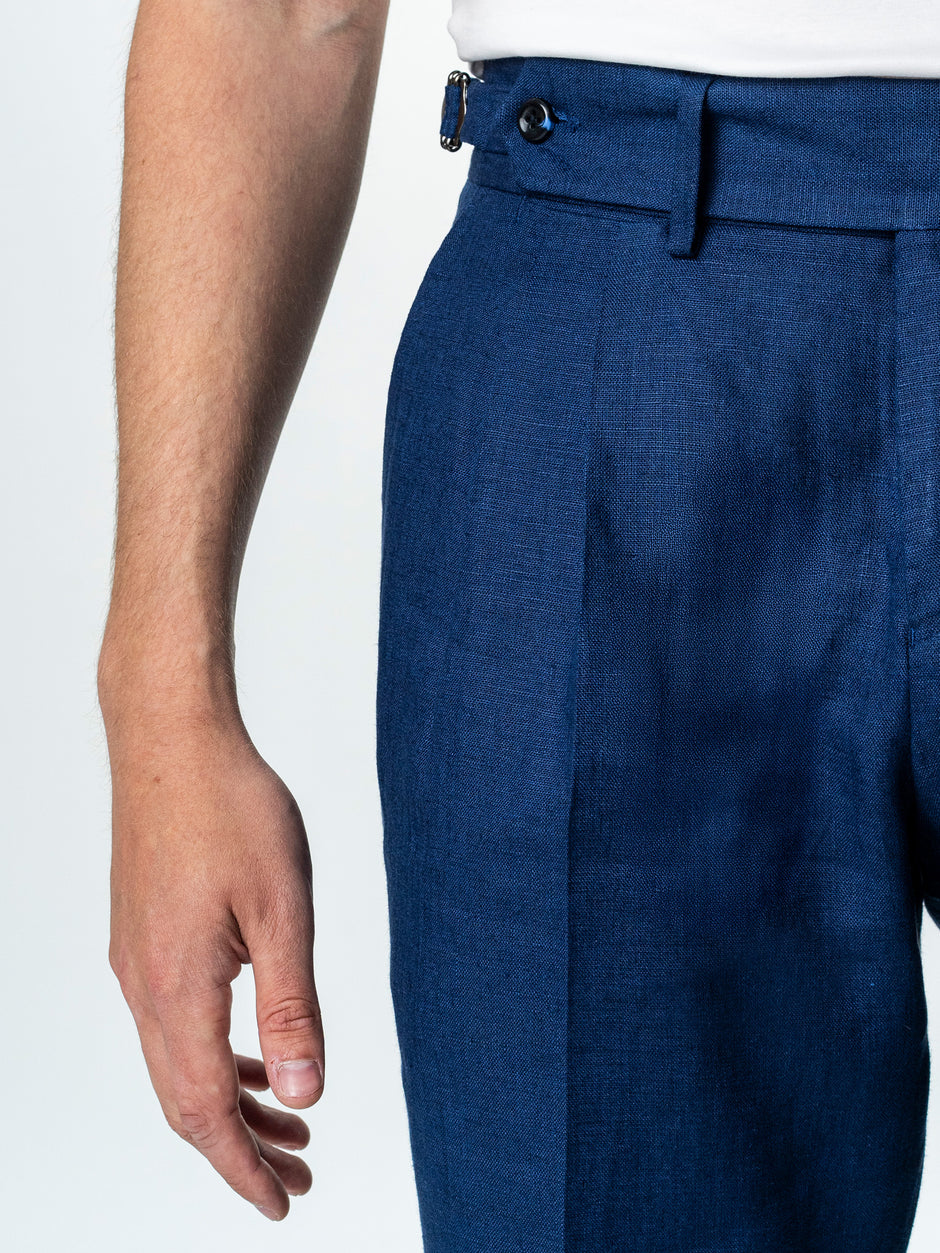 Pantaloni Scurti Barbati Gurkha 100% In Natural Bleumarin BMan180 (6)
