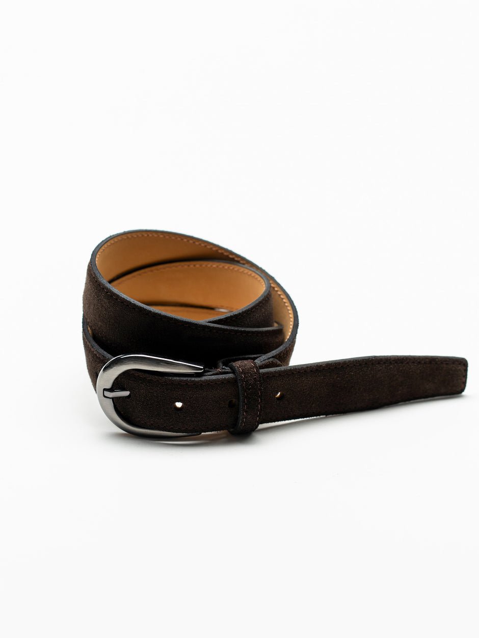 Curea Barbati Maro Inchis Din Piele Intoarsa 3cm BMan115 (1)
