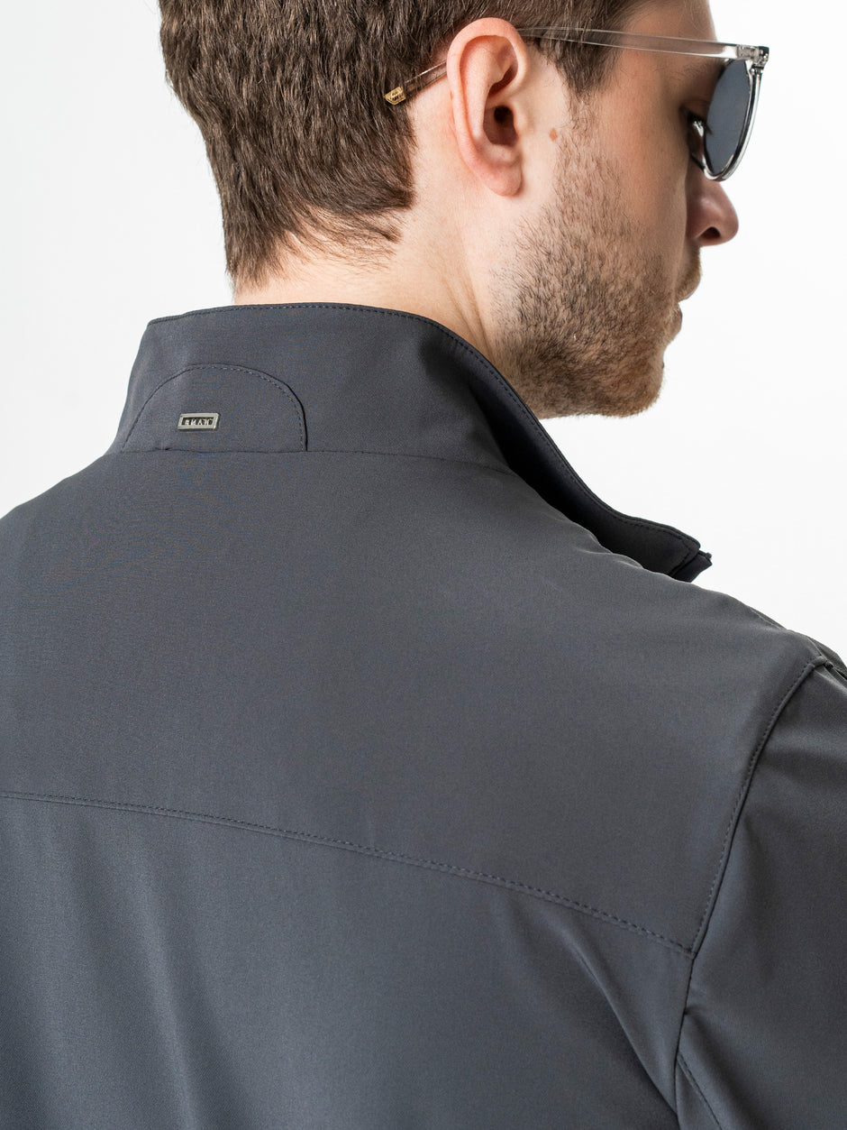 Jacheta Barbati Tip Overjacket Gri Antracit  BMan0006 (6)