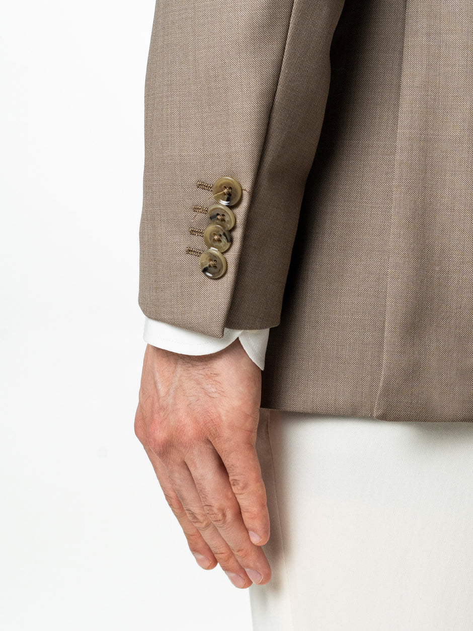 Sacou Barbati Bej 100% Lana Vitale Barberis BMan0076 (9)