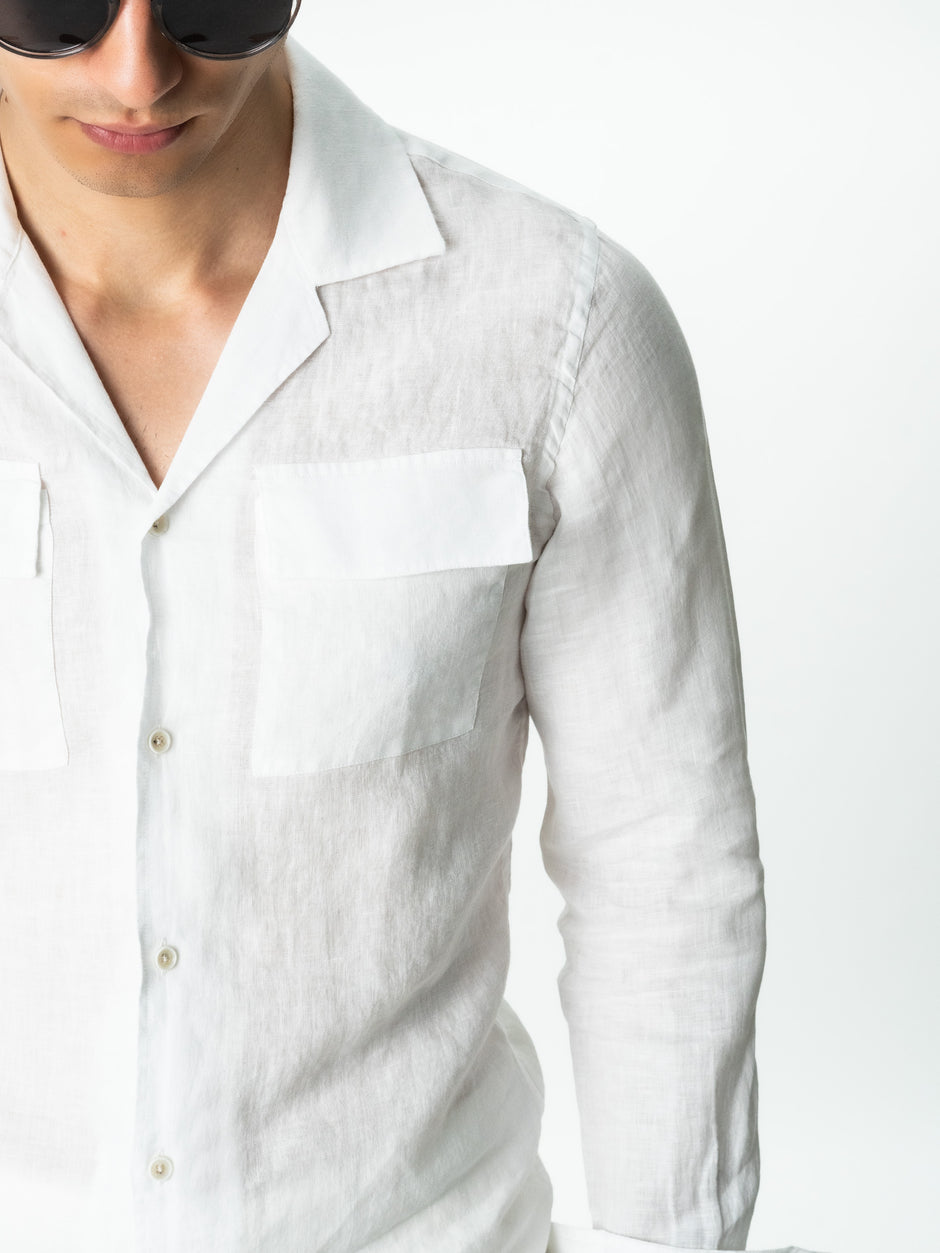 Camasa Barbati Alb Off White In Natural Monti Guler Camp Vara BMan0053 (3)