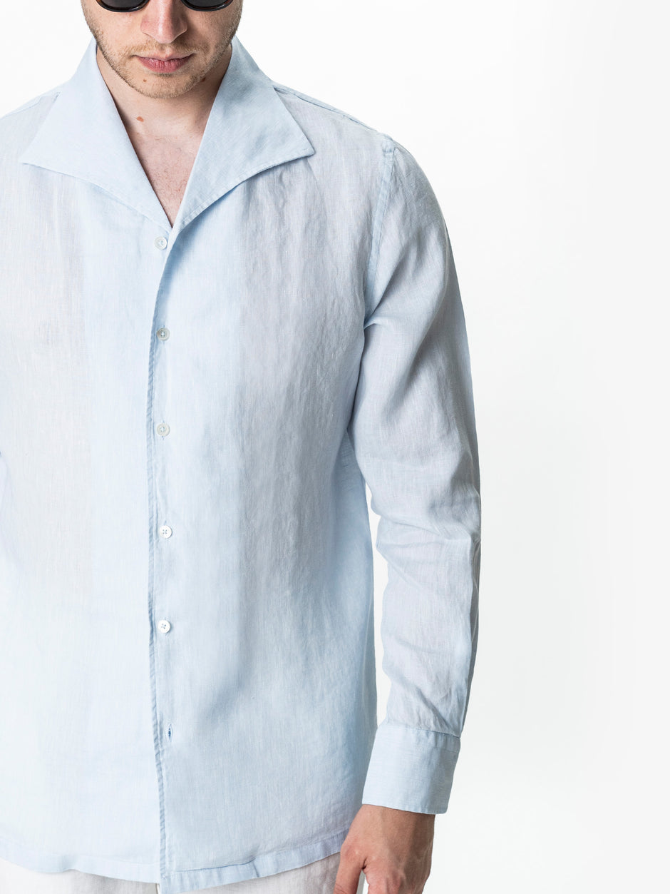 Camasa Barbati Bleu Comfort Fit 100% In Natural Guler Capri BMan0300 (6)