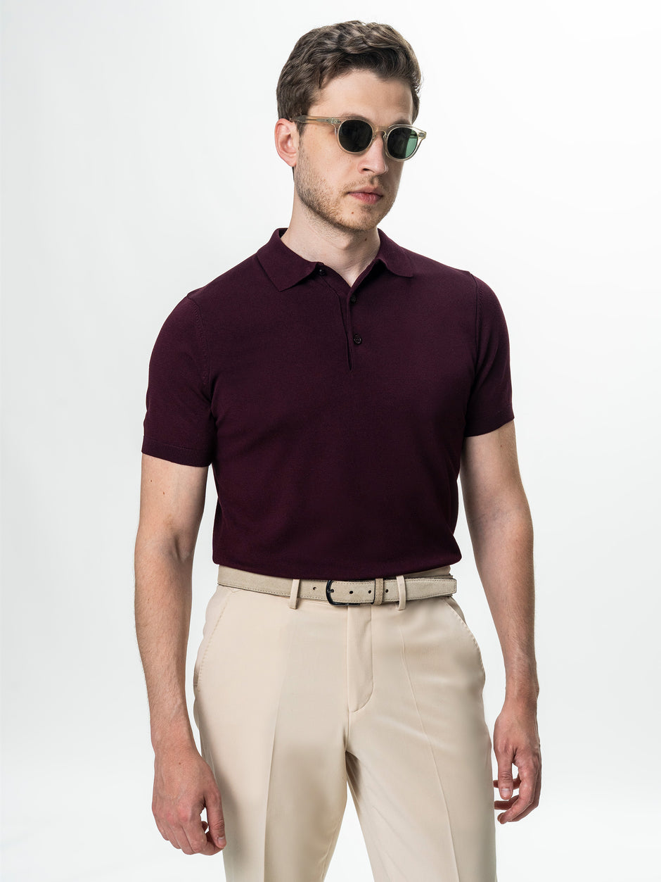 Tricou Polo Barbati Bordo Inchis BMan0103 (3)