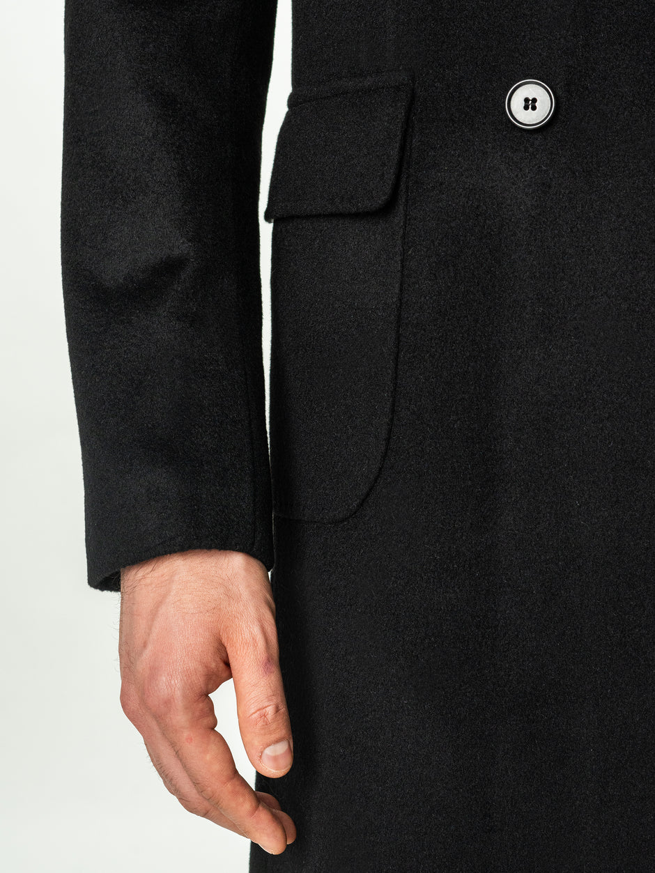 Palton Barbati Toamna-Iarna Negru Clasic Design Londonez BMan0002 (10)