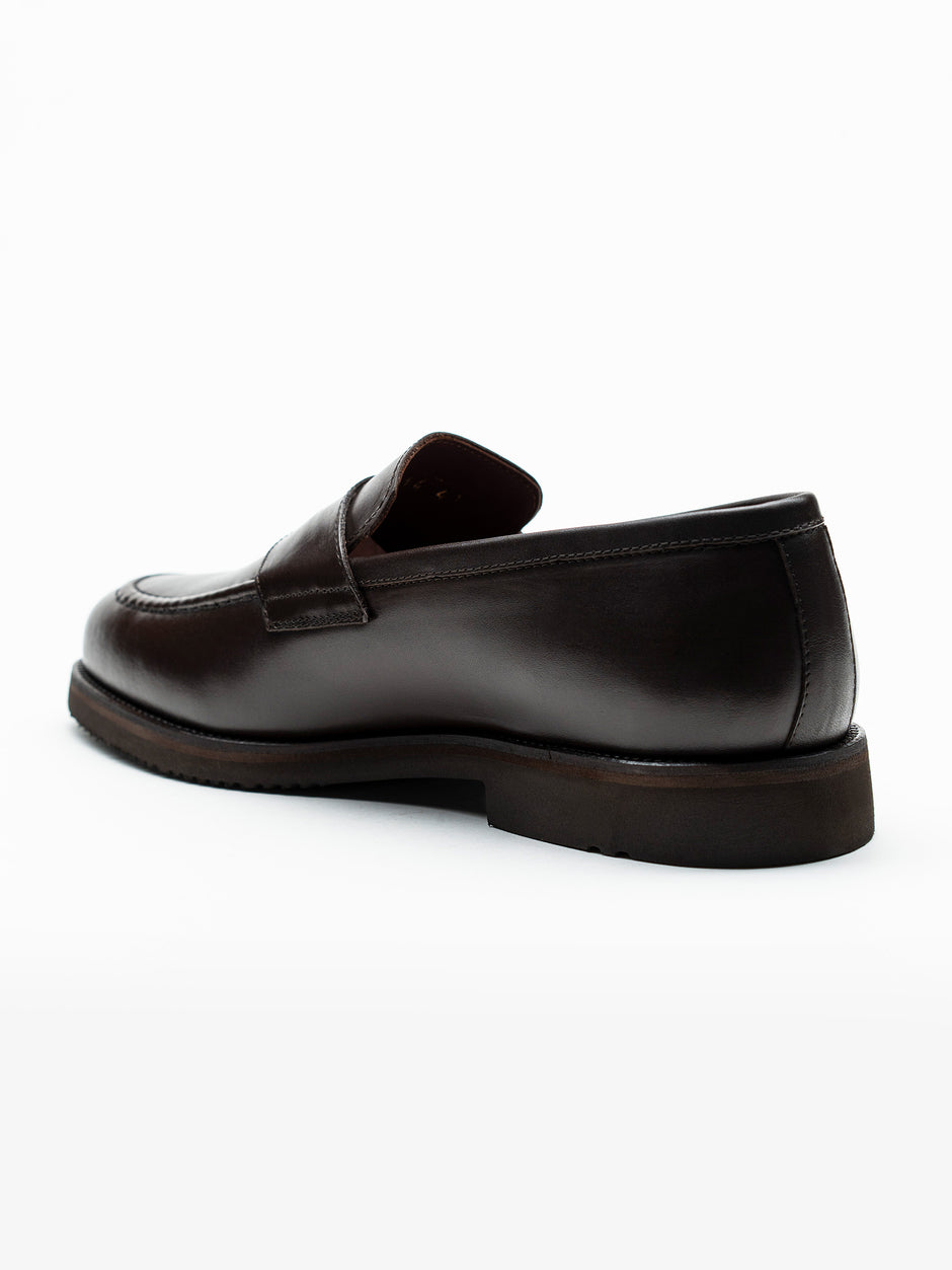 Mocasini Cafenii Barbati Din Piele Naturala Formal Loafers Bman222 (7)