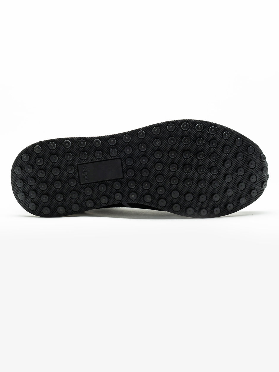 Pantofi Casual Barbati Negri Textil Cu Piele Naturala Talpa Ortopedica BMan0415 (7)