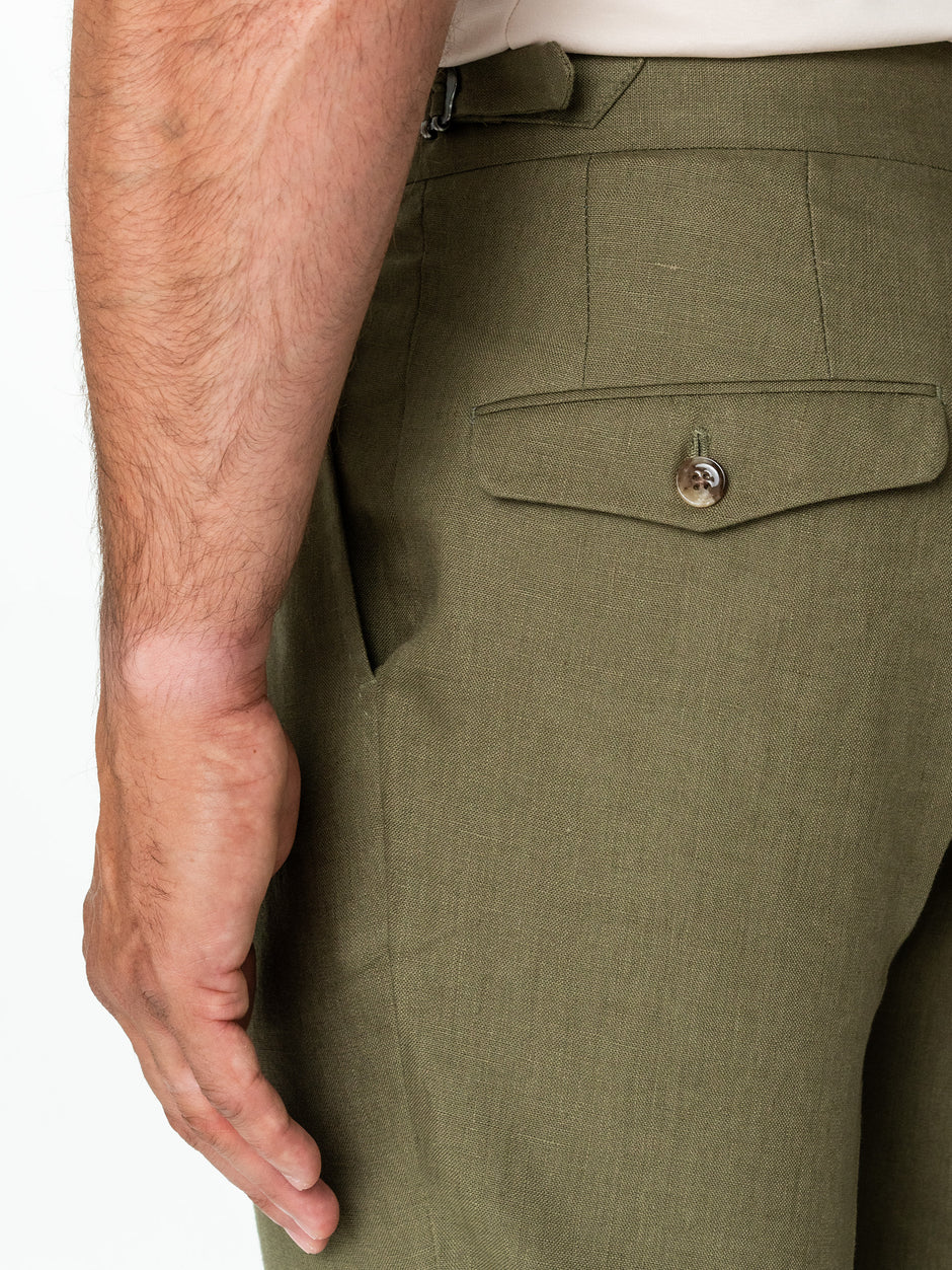 Costum Barbati Vitale Barberis Vara Din In Natural Verde Maslin BMan0050 (10)