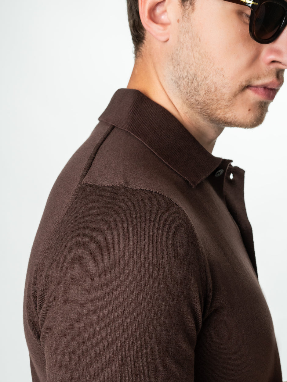 Tricou Vara Barbati Maro Inchis Cu Nasturi Guler Polo Bman291 (4)