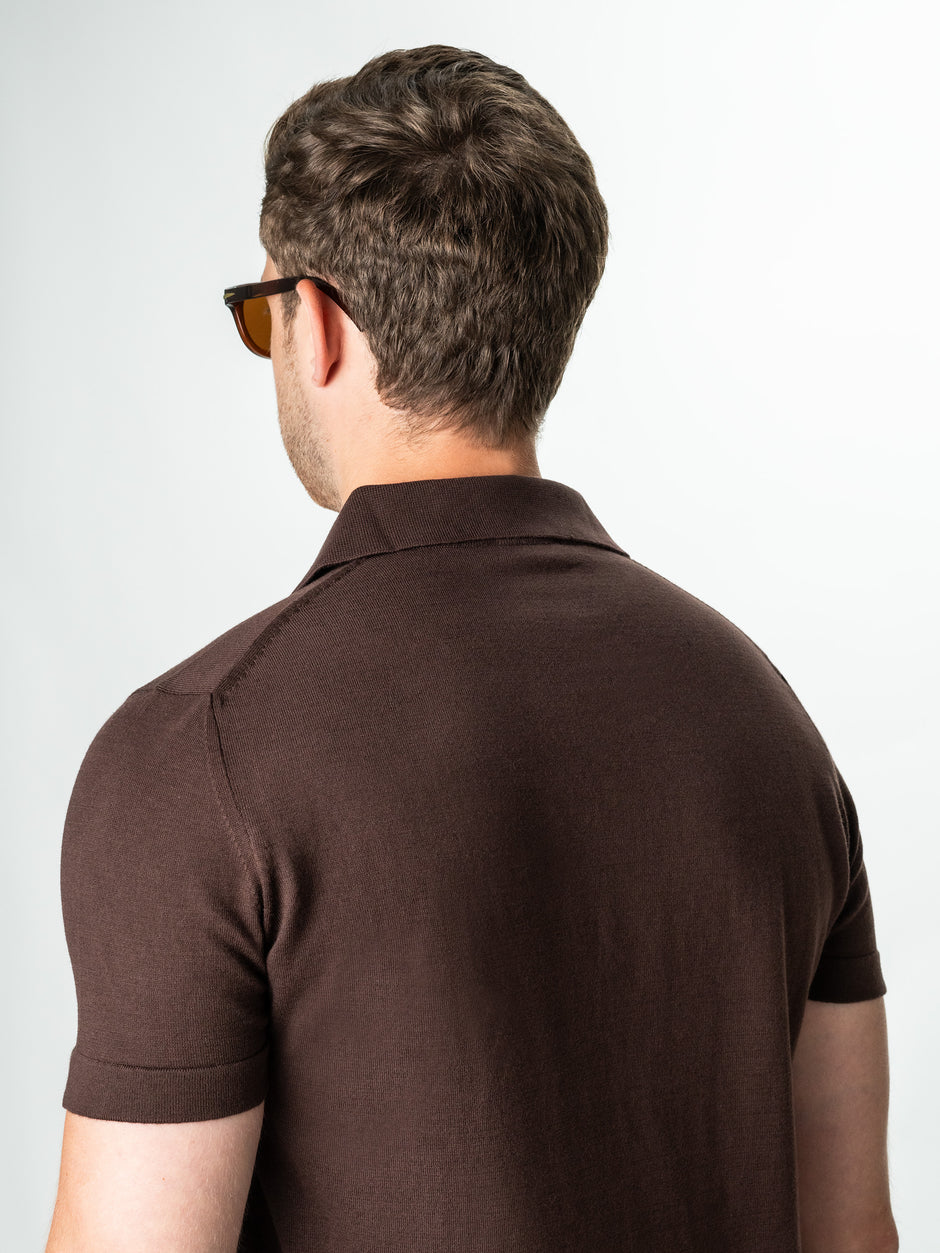 Tricou Vara Barbati Maro Inchis Cu Nasturi Guler Polo Bman291 (8)