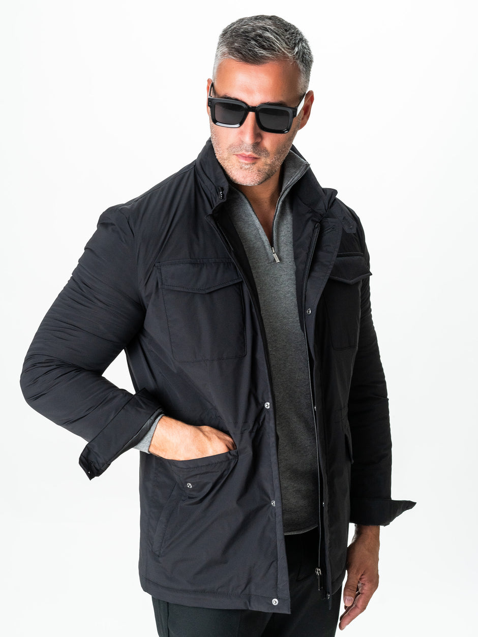 Geaca Neagra Barbati All Season Office Design Safari BMan0231 (4)