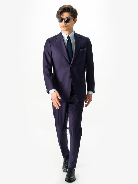 Costum Bărbați Mov Elegant De Vară Croială Modern Fit BMan0016 (1)