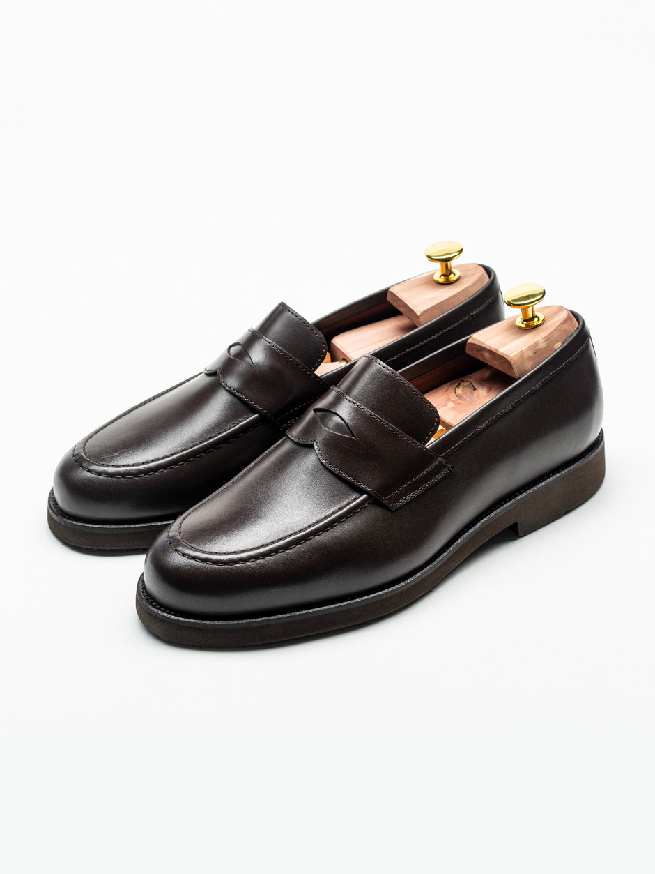 Mocasini Cafenii Barbati Din Piele Naturala Formal Loafers Bman222 (2)