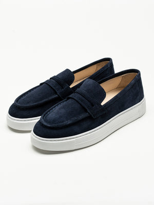 Mocasini Barbati Smart Casual Bleumarin De Vara Piele Naturala BMan217