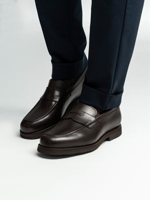 Mocasini Cafenii Barbati Din Piele Naturala Formal Loafers Bman222