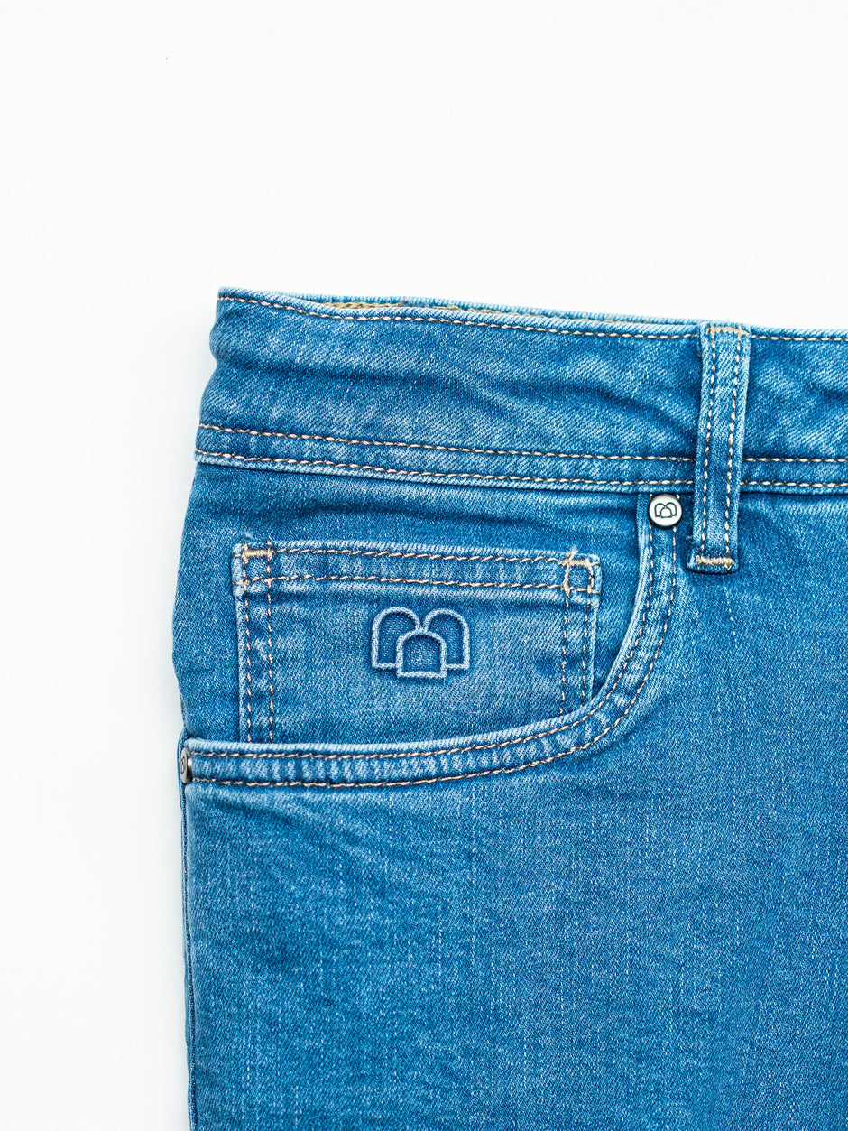 Blugi Barbati Albastru Denim Comfort Fit All Season BMan0002 (13)