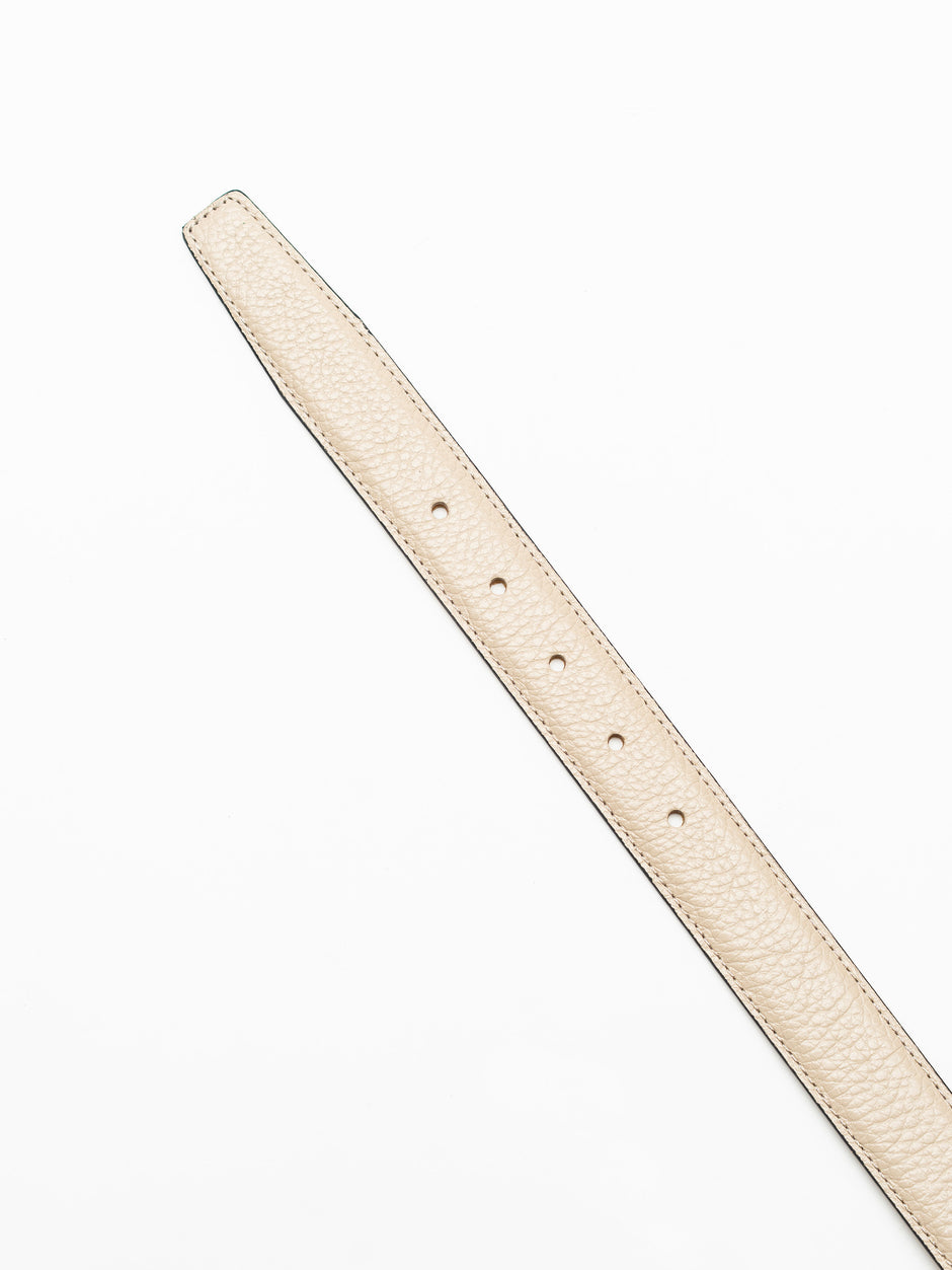 Curea Barbati Crem Din Piele Naturala Tip Flother 3cm BMan114 (4)
